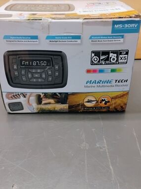 Marine Tech MS-30RV Marine Multimedia Receiver - Black